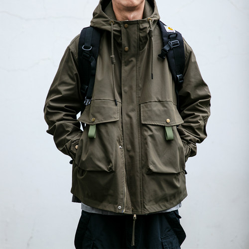 原创连帽秋冬宽松大口袋