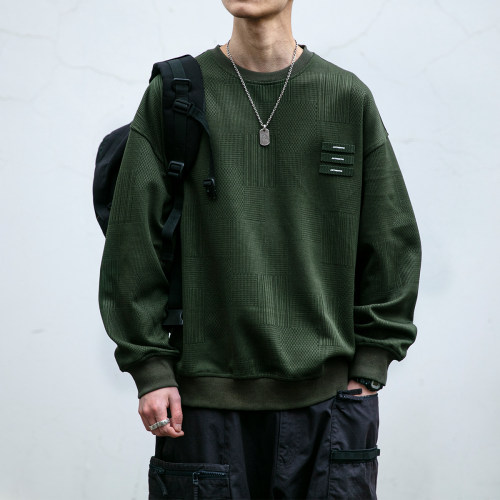 大码套头日系潮牌宽松卫衣
