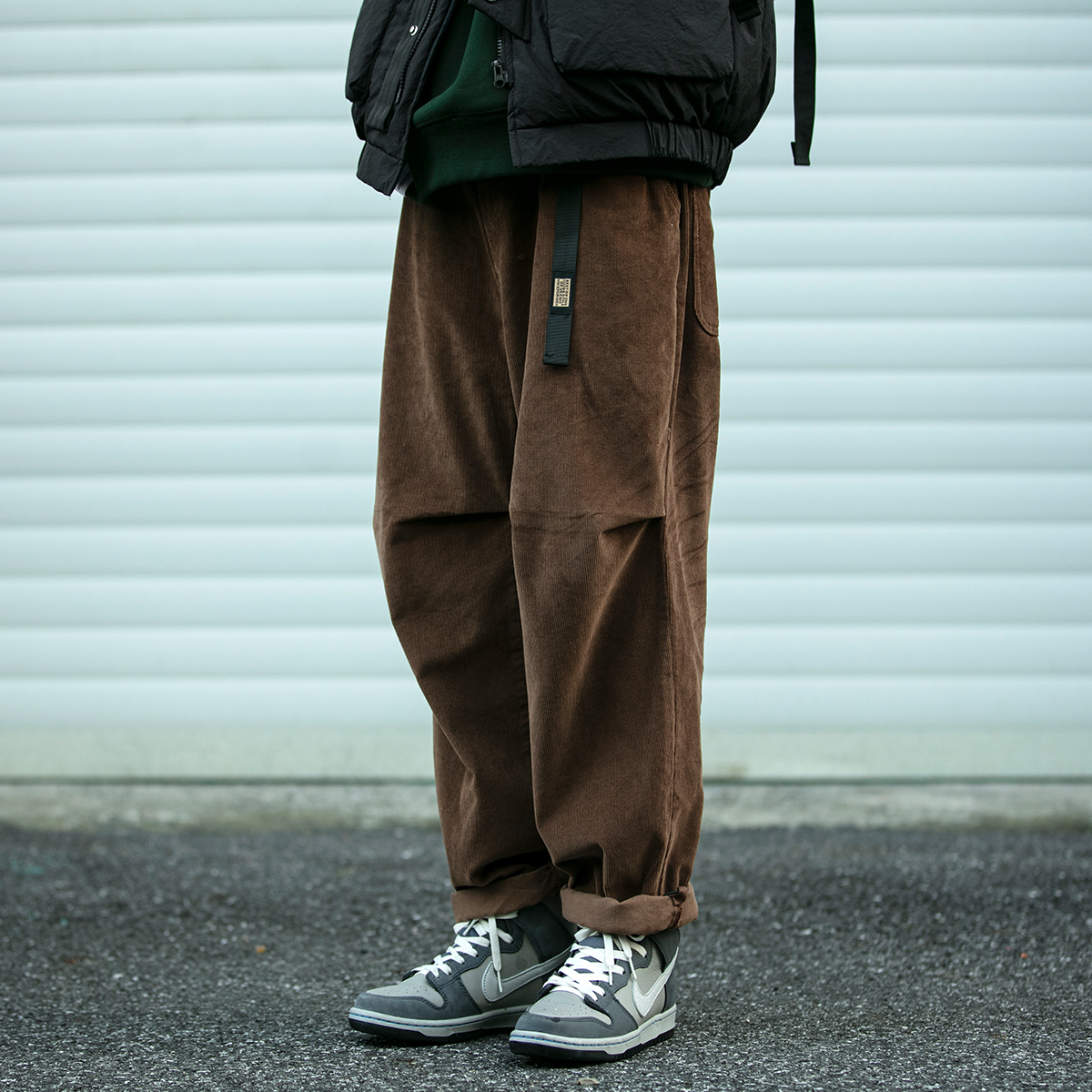 长裤宽松日系潮牌灯芯绒休闲裤