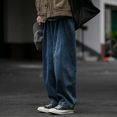 原创拉链长裤水洗秋冬