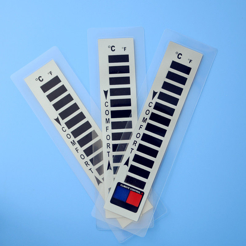 服装羽绒服温度计测温贴片感温变色液晶显示温度标签16-38℃
