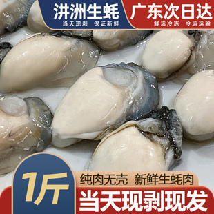 生蚝肉鲜活现剥新鲜去壳海鲜水产汫洲珍珠蚝小海蛎子牡蛎肉500g