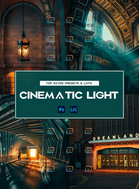 12个XMP LR预设包城市街拍电影风光后期Lightroom滤镜素材PS调色
