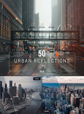 50种LR预设城市电影感Lightroom调色PS Camera raw滤镜LUT预设包
