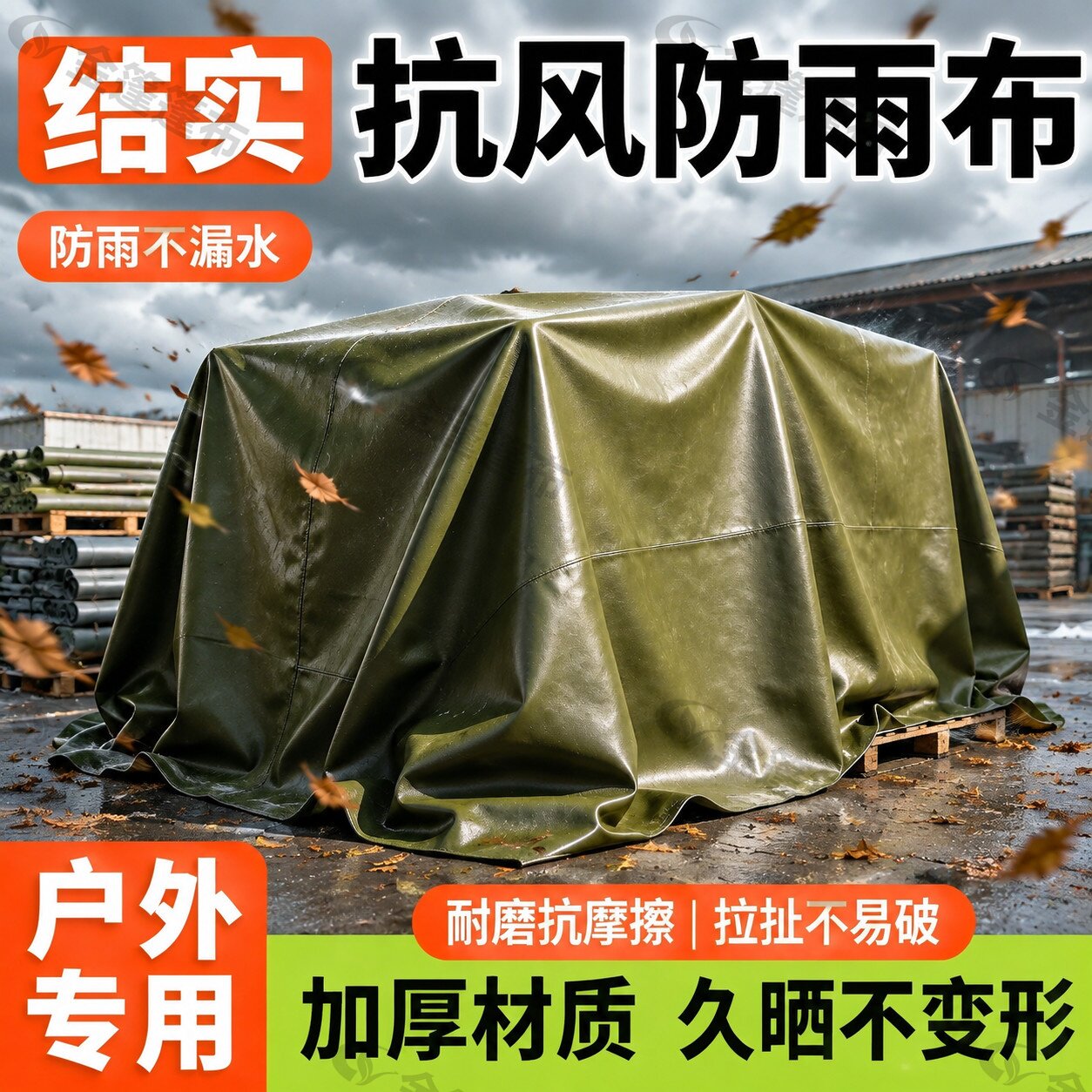 抗强风户外老帆布阻燃防火布遮阳布货车防雨布防水布三轮车帐篷布