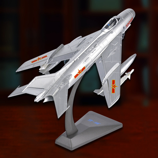 歼6飞机模型战斗机玩具合金仿真摆件退伍纪念品成品中国空军航模