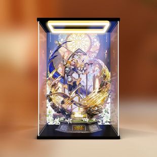 适用集美工作室 英雄联盟 拉克丝手办摆件回灯亚克力超高清收纳盒