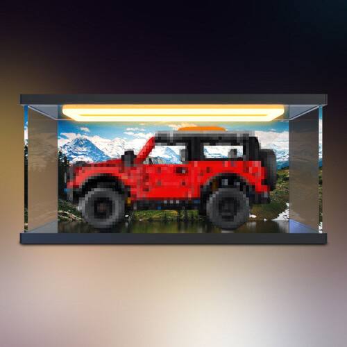 适用乐高42213 Ford Bronco 福特烈马 SUV积木防尘罩回型灯收纳盒