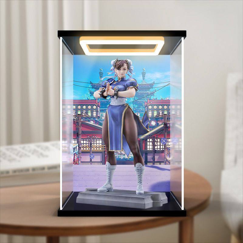 适用MaxFactory街头霸王 快打旋风 春丽 Standby手办亚克力收纳盒