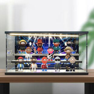 适用FARMER BOB复古音乐人六代6代系列潮玩盲盒场景展示盒收纳盒