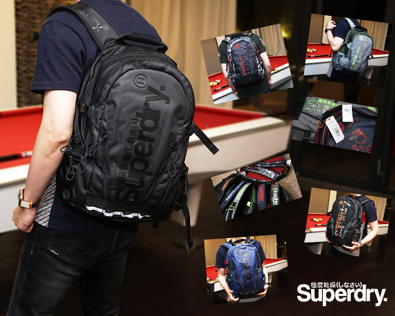 superdry英国登山运动双肩包现货