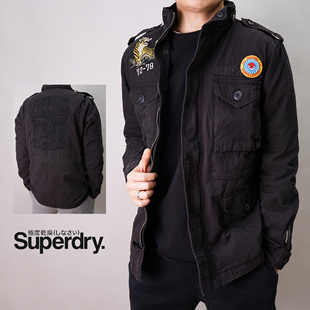 夹克外套现货 工装 英国Superdry极度干燥春秋男士 M65刺绣水洗修身