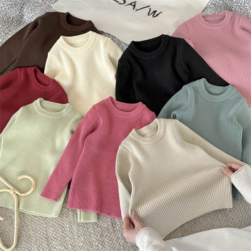 儿童打底毛衣秋冬季新款百搭针织