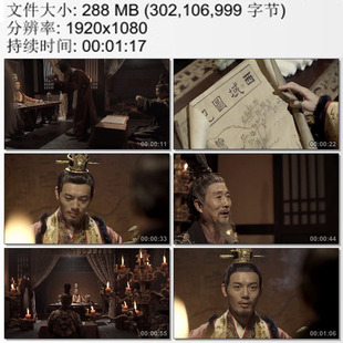 隋炀帝与裴矩共商发展丝绸之路与西域通商大事 高清实拍视频素材