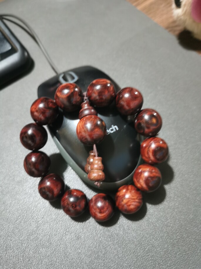 18紫檀柳精品手串紫檀
