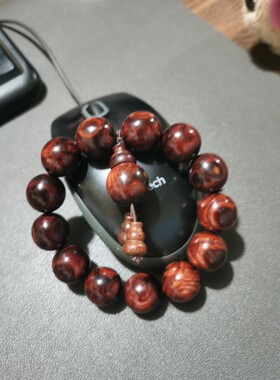 18紫檀柳精品手串