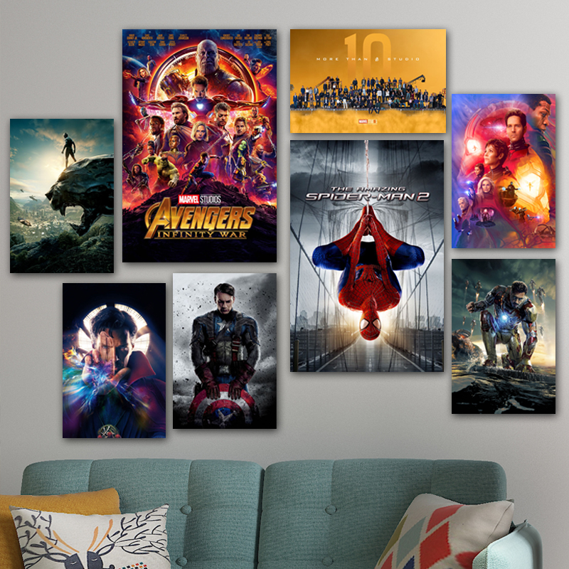 漫威英雄电影海报贴画钢铁侠剧照