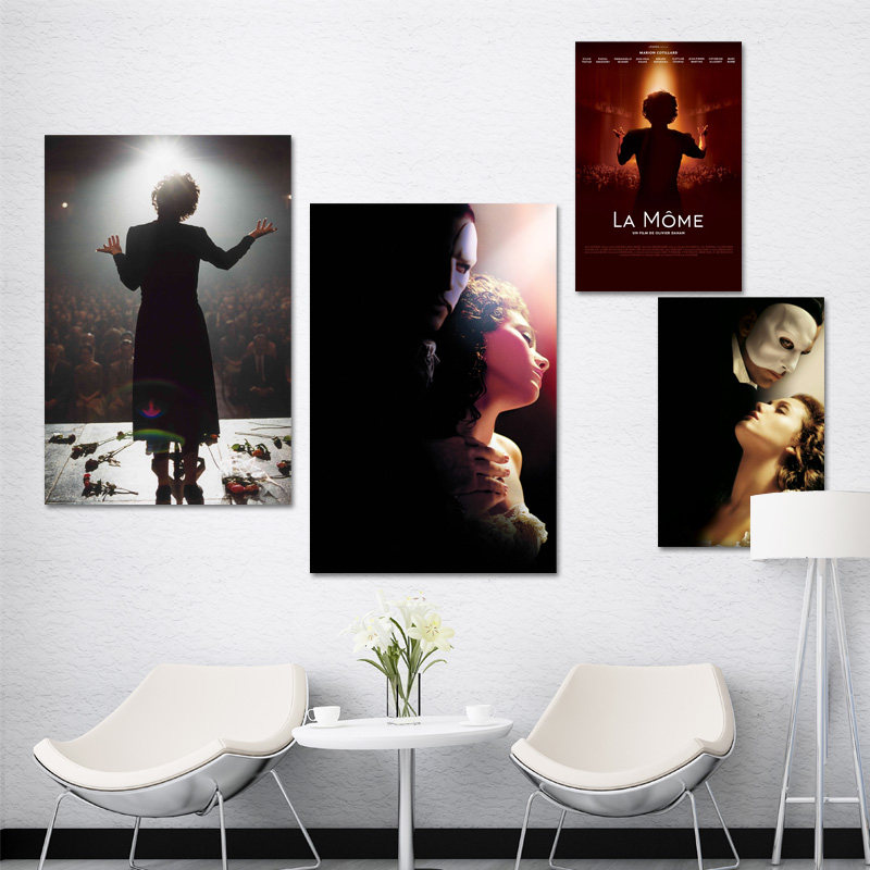 歌剧魅影/玫瑰人生音乐剧舞台剧电影海报 艺术培训教室墙贴纸画