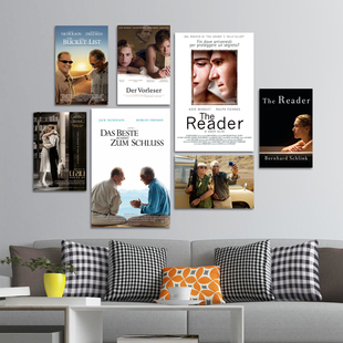 朗读者/遗愿清单/凯特温丝莱特摩根弗里曼经典电影海报墙贴纸画