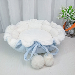 可爱公主窝约克夏四季通用踩奶猫窝小体博美马尔济斯狗窝床垫子
