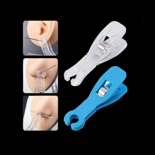 穿孔钳子工具定位钳穿孔针密封包装止血夹子圆开口钳三角钳导管针