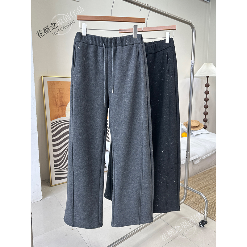 花概念满天星亮晶晶加绒女裤冬季厚款保暖洋气时尚弯刀裤慵懒显瘦,女装/女士精品,休闲裤,淘宝优惠券,粉丝福利购,淘宝优惠卷