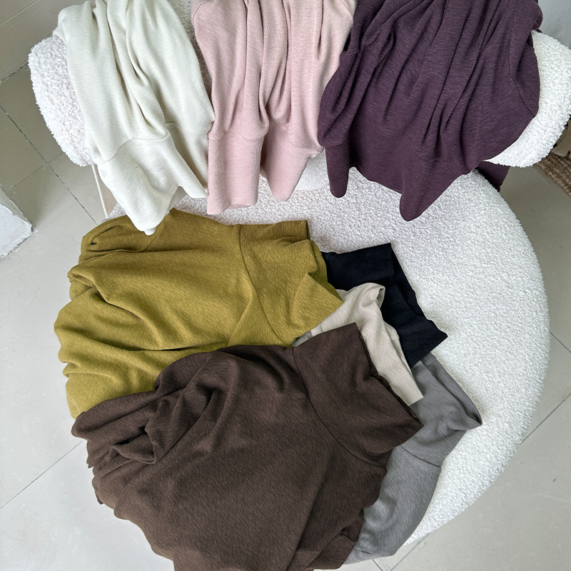 花概念高货天竺节羊绒高领打底衫保暖亲肤软糯细腻裸感长袖套头衫