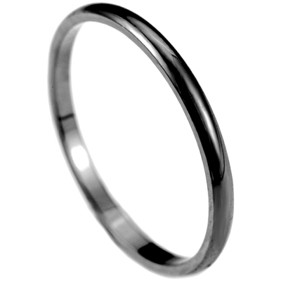 单身细款钛钢简约风潮男黑色尾戒