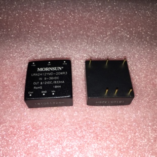 现货 URA2412YMD-20WR3金升阳DC-DC电源模块9-36V转正负12V 833mA