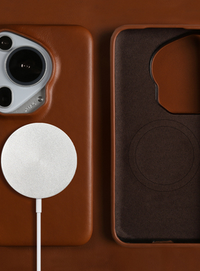 油蜡纹真皮适用华为Pura80Ultra手机壳新款Pura70Pro高级商务简约小众70Pro+软皮质小牛皮全包磁吸防摔保护套