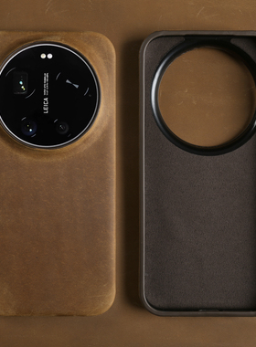 真皮疯马皮适用小米17Ultra手机壳新款17ProMax高级商务简约小米15个性小众Mi14软皮质牛皮13T全包防摔保护套