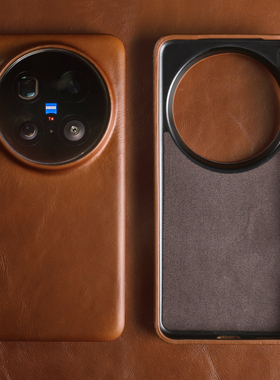 油蜡纹真皮适用VIVOX300Ultra手机壳新款X200Pro高级商务简约个性小众X100S软皮质Mini小牛皮全包防摔保护套