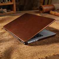 Suitable for Apple macbook Pro 14-inch protective case, 16-inch 2026 model M5 laptop M4 oil wax genuine leather macbook Air 13.6-inch 15.3 light luxury M3 case M2 anti-drop case thumbnail 8