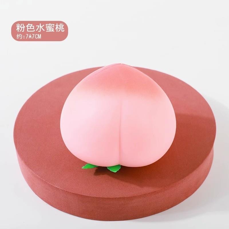 创意解压仿真水蜜桃发泄神器大桃子捏捏乐软慢回弹解压减压玩具
