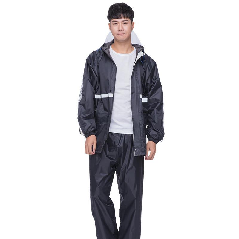 户外雨衣雨裤套装男女分体雨衣防水双层摩托车雨衣成人反光雨衣
