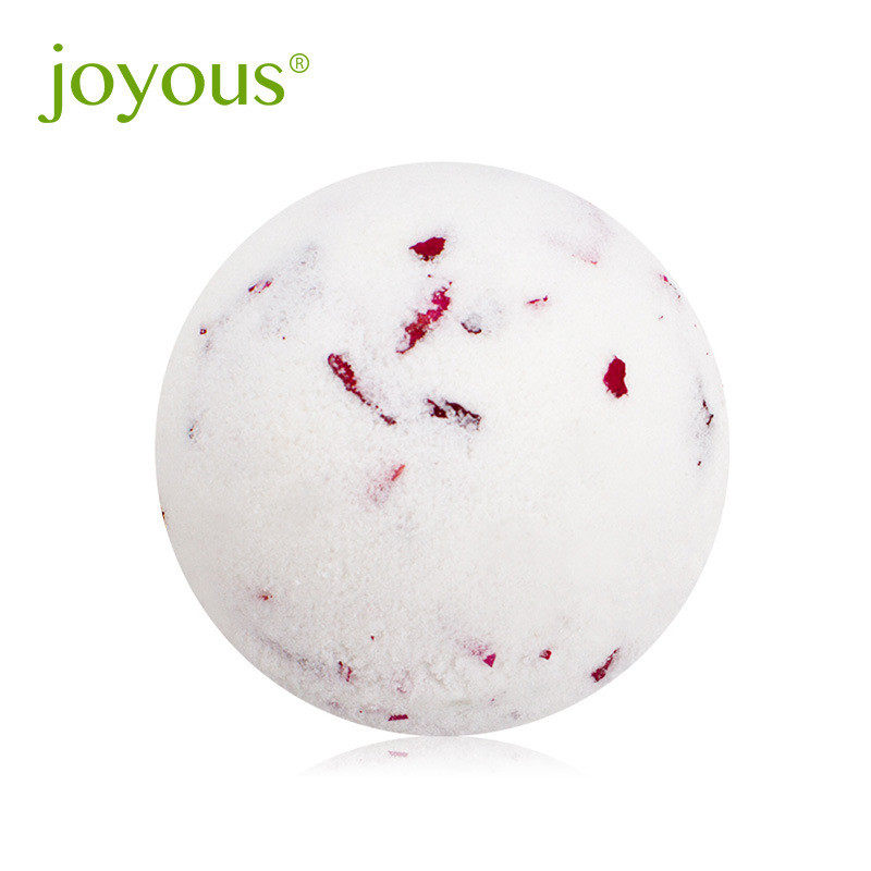 牛奶玫瑰浴盐球 泡澡球 沐浴球滋润保湿气泡弹 赠送浴缸袋