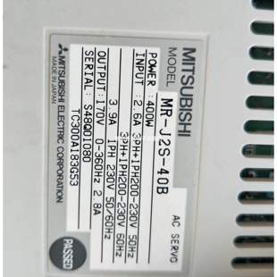 200B 三菱伺服驱动器MR 100B 70B 350B询价 J2S