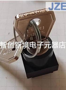 RAFI钥匙开关IP54两档自锁双通道PCB板安装脚 深灰色KUKA通用