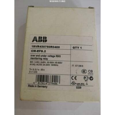 ABB继电器 1SVR430750R0400 CM-EFS.2 现货 品质保证