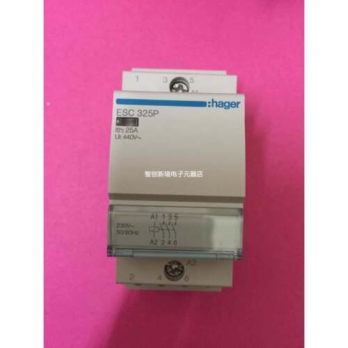 HAGER/海格ESC325P模块式交流接触器电磁继电器220VAC 3NO