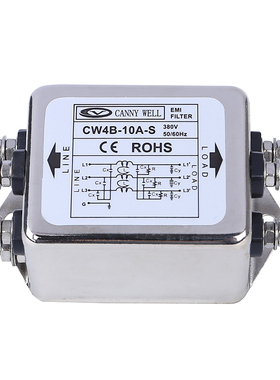 台湾CANNY WELL EMI电源滤波器 CW4B-10A-S三相AC115-380V包邮