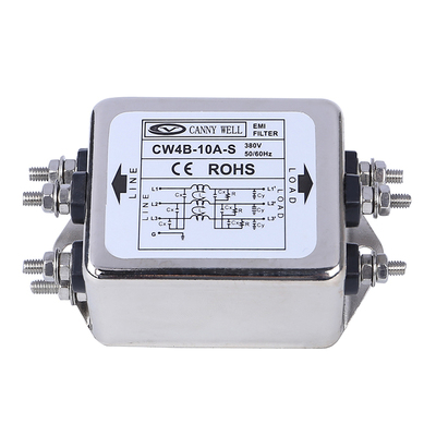 台湾CANNY WELL EMI电源滤波器 CW4B-10A-S三相AC115-380V包邮