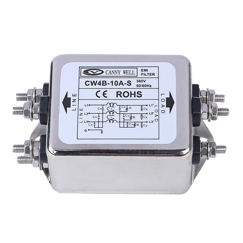 台湾CANNY WELL EMI电源滤波器 CW4B-10A-S三相三线AC115-380V