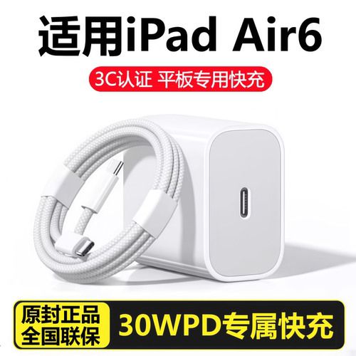 适用苹果iPad平板air6充电器头