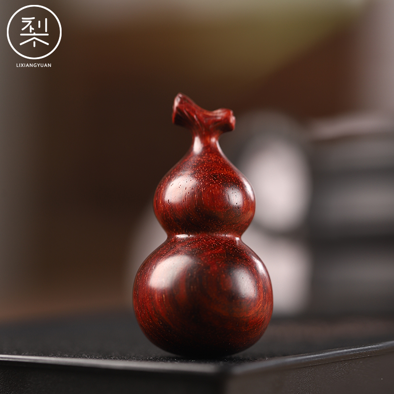 印度小叶紫檀葫芦福禄手把件