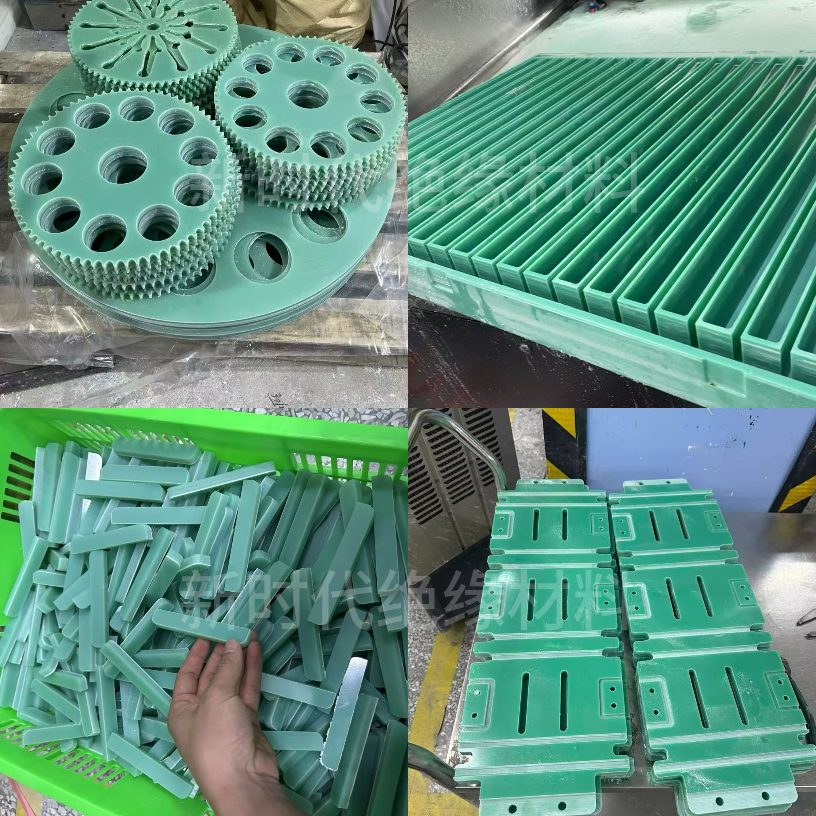 专业FR4水绿色玻纤板加工图片