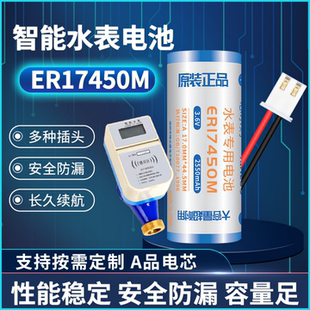 3.6V智能水表电表专用锂电池ER17450M仪表流量计RAM记忆PLC原装