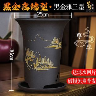 紫砂兰花盆兰草专用盆君子兰大花蕙兰盆室内养兰花竹子专用花盆