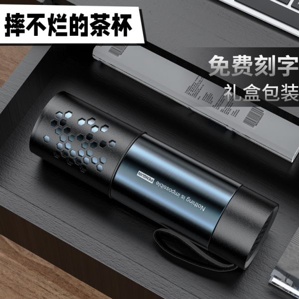 钢化玻璃杯子防摔泡防爆耐高温的高档茶杯隔热双层耐热男士摔不烂