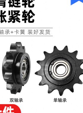 4分惰链轮凸台单双轴承涨紧轮08B12/13/14/15/16/17/18/19齿-21齿